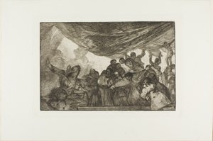 Sem se recomendar nem a Deus nem ao diabo, placa 15 de Los Proverbios de Francisco Jose de Goya y Lucientes
