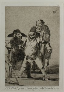 Você entende? ... bem, como eu digo ... eh! Tenha cuidado! caso contrário..., placa 76, de Los Caprichos de Francisco Jose de Goya y Lucientes