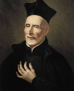 Calasanz, São José (1556-1648). Religioso e pedagogo espanhol. São José Calasanctius (óleo sobre tela) de Francisco Jover y Casanova