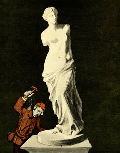 Um inglês inculto desbasta na Venus de Milo, 1903