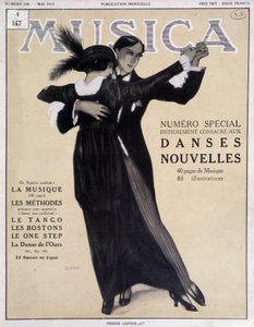 Numero special dances nouvelles (casal dançando o tango) - Ilustração de Francisco Javier Gose (1876-1915) Em "Musica", maio de 1913