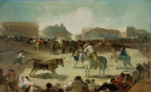 Uma tourada na vila de Francisco de Goya