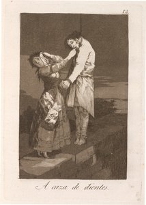 A caza de dientes (Out Hunting for Teeth) de Francisco de Goya