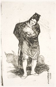 contrabandista andaluz, com touro de Francisco de Goya