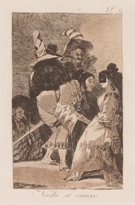 As aparências são enganosas, no final do 18º aniversário
Século XIX (impressão) de Francisco de Goya