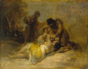 Agressão a uma mulher de Francisco de Goya