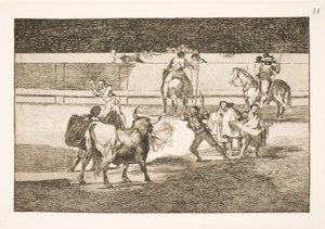 Banderillas com relâmpago chinês de Francisco de Goya