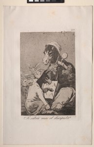 Caprichos: o aluno não saberia mais? de Francisco de Goya