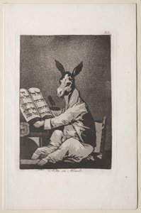 Caprichos: E assim era seu avô. de Francisco de Goya