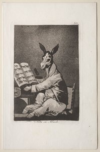 Caprichos: E seu avô também. de Francisco de Goya