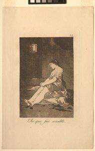Caprichos: porque ela era suscetível .. de Francisco de Goya