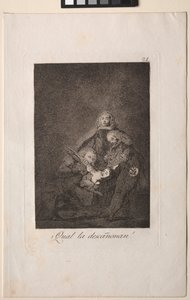 Caprichos: Como eles a depenam! de Francisco de Goya