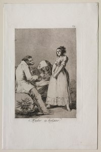Caprichos: É melhor ser preguiçoso. de Francisco de Goya