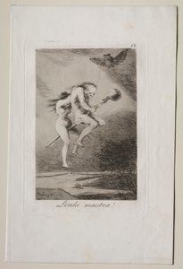 Caprichos: Linda professora! de Francisco de Goya
