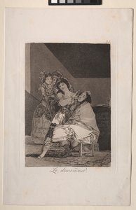 Caprichos: ela o tosquia de Francisco de Goya