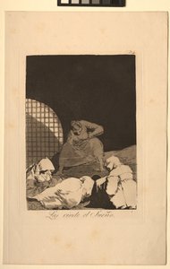 Caprichos: o sono os supera. de Francisco de Goya