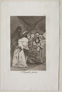 Caprichos: Engula, cachorro! de Francisco de Goya