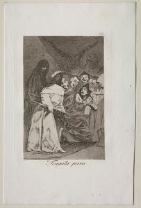Caprichos: Engula, cachorro! de Francisco de Goya