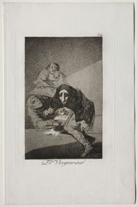 Caprichos: O Envergonhado. de Francisco de Goya