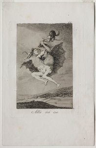 Caprichos: Lá vai. de Francisco de Goya