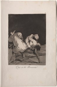 Caprichos: Eles a levaram! de Francisco de Goya