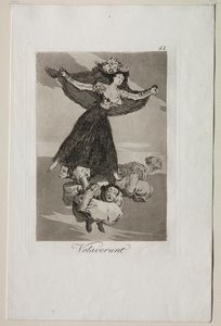 Caprichos: Eles Voaram de Francisco de Goya