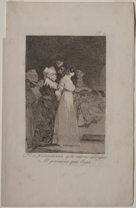 Caprichos: Eles dizem "sim" e dão a mão ao primeiro que chega. de Francisco de Goya