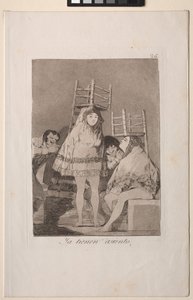 Caprichos: Eles já têm um assento (ou seja, inferior) de Francisco de Goya