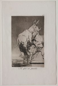 Caprichos: Tu que não podes de Francisco de Goya