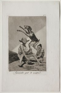 Caprichos: espere até que você tenha sido ungido. de Francisco de Goya