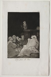 Caprichos: Que Bico Dourado! de Francisco de Goya