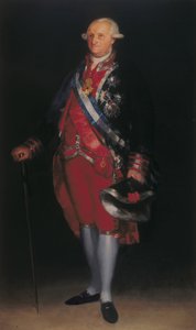 Carlos IV no uniforme do coronel das Guardias de Corps, 1800 de Francisco de Goya