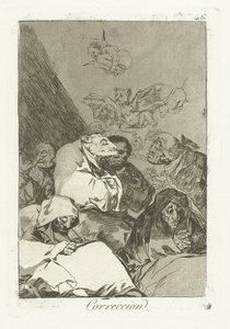 correto Correção (título no objeto) Los Caprichos (título da série) de Francisco de Goya