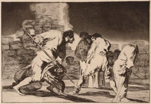 «Cruel Folly» (Disparate cruel), da série «Los Disparates» de Francisco de Goya