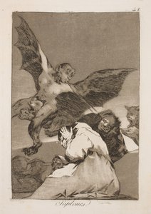 Eles sopram em seus ouvidos de Francisco de Goya