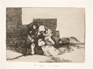 Eles chegaram tarde demais (52) de Francisco de Goya