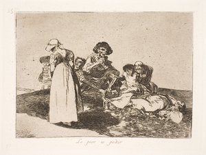 O pior é que você tem que mendigar (55) de Francisco de Goya
