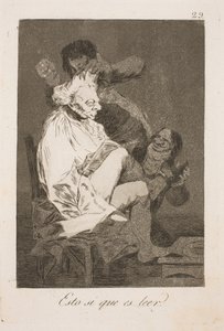 Isso se chama leitura de Francisco de Goya