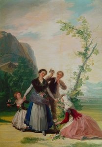 A menina de flor ou primavera. 1786 de Francisco de Goya
