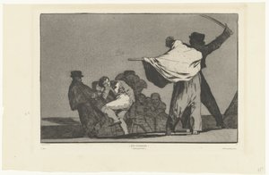 Aquele soldado!
¡Que Guerrero! (Quel guerrier) (título sobre o objecto)
Disperate Conocido (A loucura conhecida)
Los Disparates (As loucuras) (título da série)
Los Proverbios (Os Provérbios) (título da série) de Francisco de Goya
