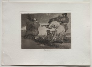 Desastres de Guerra: Bárbaros! de Francisco de Goya