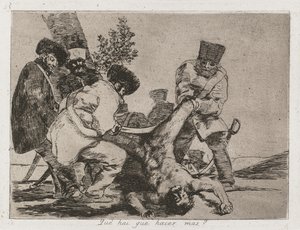 Desastres de guerra: Pl. 33, O que mais se pode fazer, 1810-1813. de Francisco de Goya