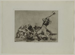 Desastres de guerra: Pl., 3, A mesma coisa, 1810-1813. de Francisco de Goya