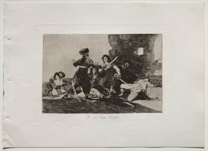 Desastres de guerra: não há tempo agora, 1810-20. de Francisco de Goya