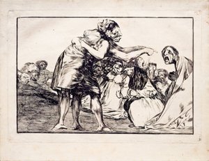 Loucura desordenada da série Los Disparates Follies, 1815-1819 de Francisco de Goya