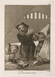Pixies. Hobgoblins. De Los Caprichos, 1797-1798 de Francisco de Goya