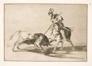 El Cid Campeador espeta outro touro de Francisco de Goya