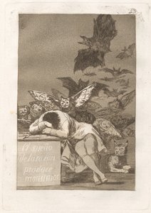 O sono da razão produz monstros de Francisco de Goya