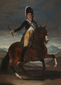 Retrato equestre do rei Ferdinand VII da Espanha de Francisco de Goya