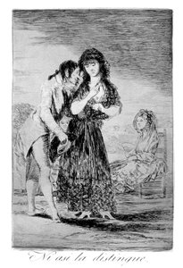 Mesmo assim, ele não pode vê-la, 1799 de Francisco de Goya